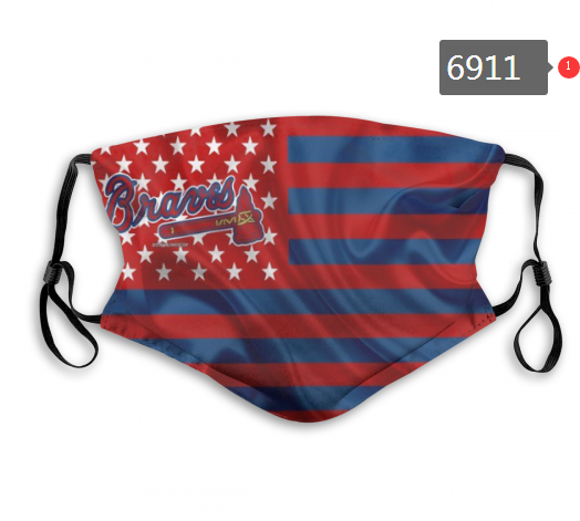 2020 MLB Atlanta Braves #1 Dust mask with filter